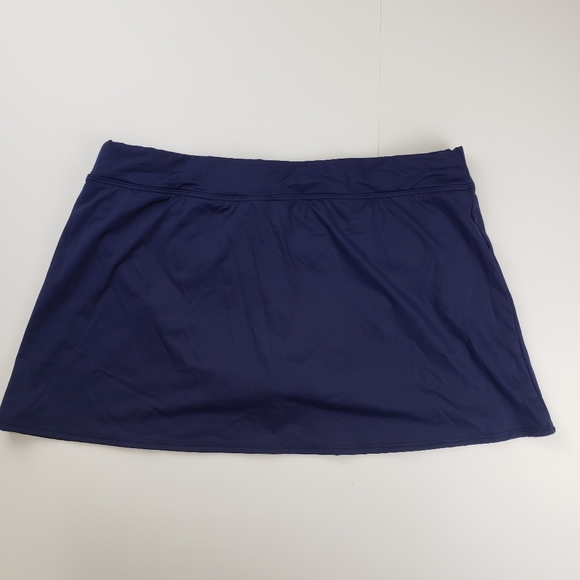 Lands' End Women's Swim Skirt Size 16 Navy Blue Mini - Picture 3 of 8